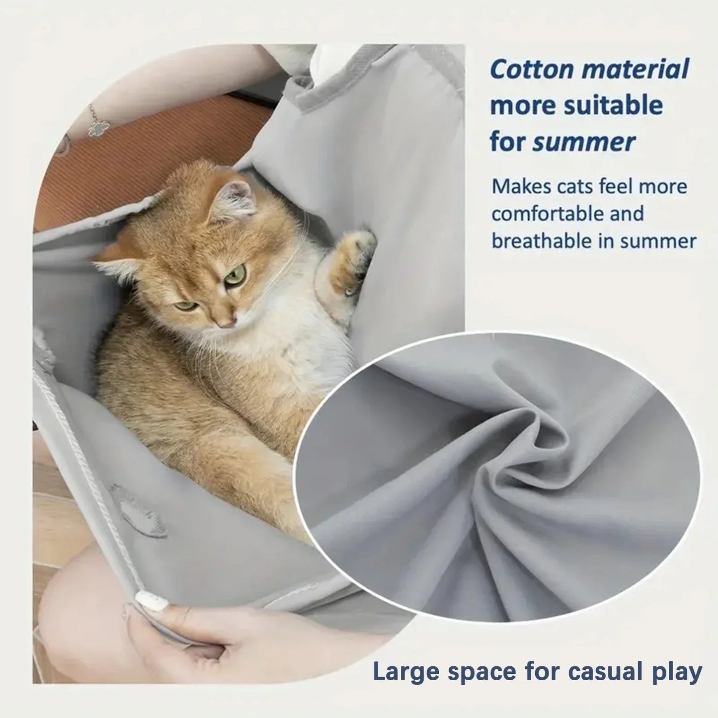 Cozy Pet Carrier Apron For Small Cats